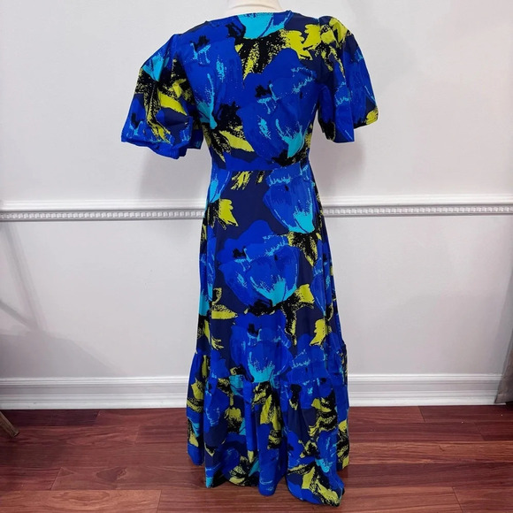 Christopher John Rogers Multi floral Maxi dress with pockets - Picture 6 of 6